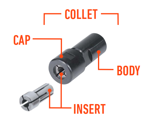 dynabrade collet assembly die grinder